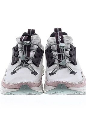 On Running Cloudaway Lace-Up Sneakers in White and Light Pink